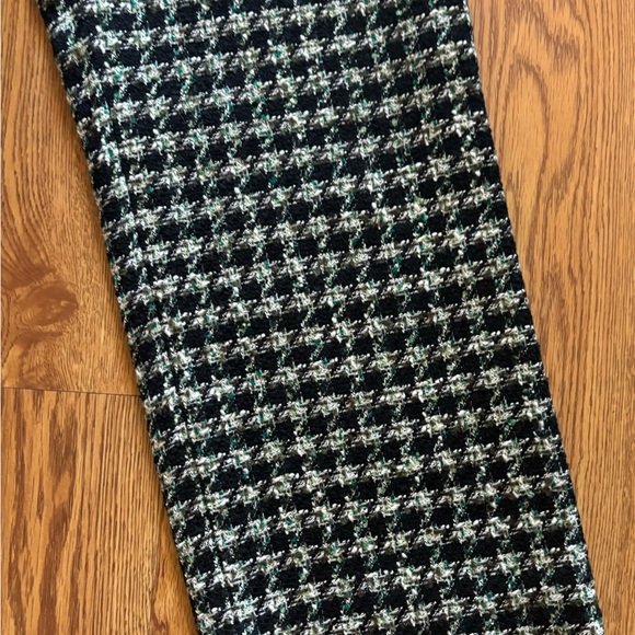 Zara plaid black , cream and green pants - Picture 7 of 12